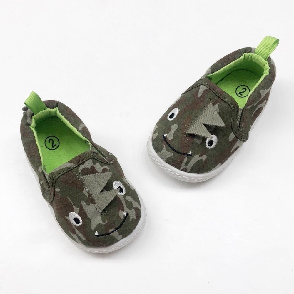 Wonder Nation baby boys camouflage dinosaur shoes